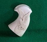 Ivory grips for Colt Diamondback. Target style with American Eagle. - 4 of 8