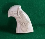Ivory grips for Colt Diamondback. Target style with American Eagle. - 1 of 8