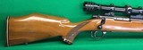 German 224 Weatherby with 12X Redfield in Buehler mounts. - 1 of 10