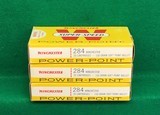 Winchester 284, 150 grain soft point. Three factory full boxes - 3 of 3
