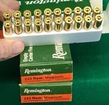 New, unprimed Remington 222 Rem Mag brass, 60 rounds. - 1 of 2
