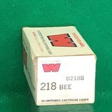 New unprimed 218 bee brass. 50 rounds. - 1 of 3
