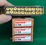Norma 222 Remington brass, new, unprimed - 1 of 2