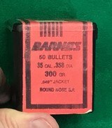 Vintage Barnes 35 caliber 300 grain bullets. 50 count. - 1 of 2
