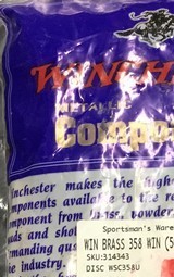 358 Winchester new unprimed brass, 50 count - 1 of 1