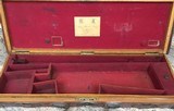 Vintage Purdey shotgun case, leather and oak. - 6 of 12