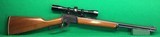 Early Marlin 22 rifle, without hammer block. 4X Bushnell. - 1 of 4