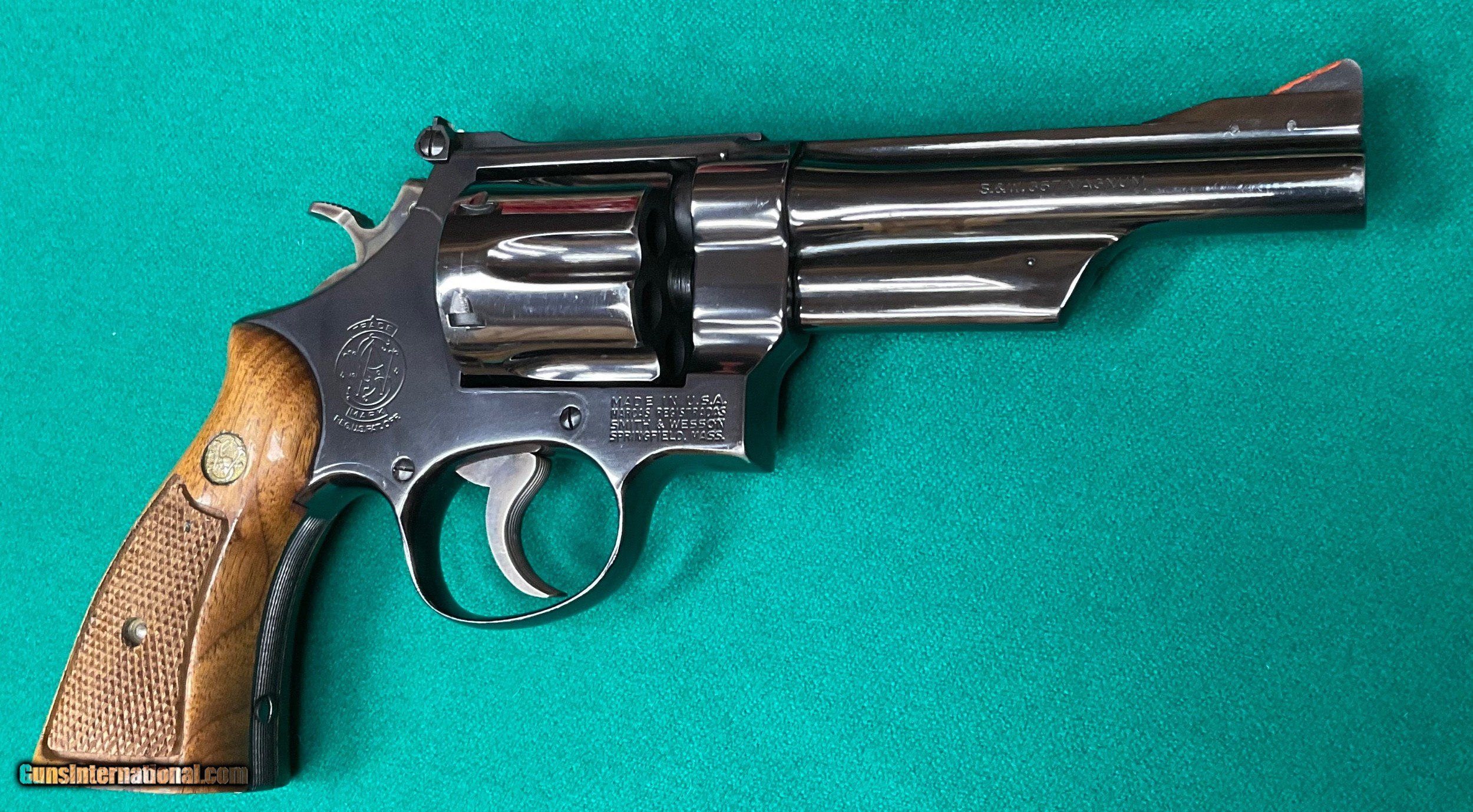 Smith & Wesson 357 magnum model 27-2 with scarce 5 inch barrel.