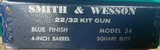 Smith & Wesson 34-1, as new in box. Also know as 22/32 Kit gun. - 2 of 7