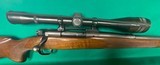 Pre-64 Model 70 Winchester in scarce 220 Swift with 12X scope. - 9 of 12