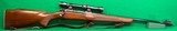 Pre-64 M70 in 243 with 4X Weaver scope, early aluminum buttplate. - 1 of 9