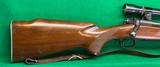 Pre-64 M70 in 243 with 4X Weaver scope, early aluminum buttplate. - 4 of 9