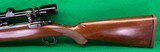 Tang safety Ruger M77 RSI, full length Mannlicher stock with 2-7 Leupold. - 5 of 8