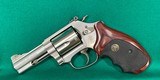 Smith & Wesson model 60 15 with scarce 3 inch barrel and adjustable sights.
