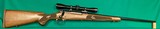 Scarce Winchester M70 in 7x57 Mauser with 4X Leupold
