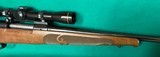 Scarce Winchester M70 in 7x57 Mauser with 4X Leupold - 4 of 13