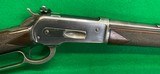 1886 Winchester in 33 WCF, checkered stock, plus climbing Lyman peep sight. - 2 of 14