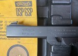 Walther GSP 22 LR in the box with extra clip and accessories. - 7 of 8