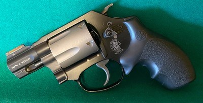 Smith & Wesson 360PD, lightweight 357 magnum revolver.