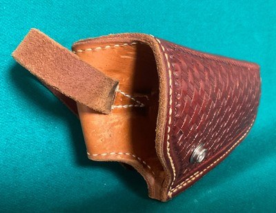 Lawrence basket weave holster for S&W 4 inch N frame revolver. - Image 2 of 3