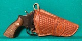 EL PASO SADDLERY basket weave holster for S&W “N” frame revolver. - Image 1 of 5