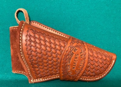 EL PASO SADDLERY basket weave holster for S&W “N” frame revolver. - Image 2 of 5