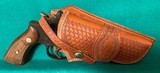 EL PASO SADDLERY basket weave holster for “N” frame S&W 4 inch. - 1 of 4