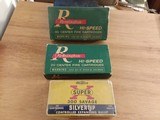 2 boxes vintage Remmington 300 Savage & 1bx of Western 300 Savage Silvertip - 1 of 1