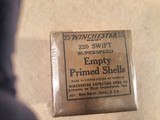 Winchester .220" superspeed empty primed shells - 1 of 1