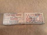 7.62 MM NATO MATCH #20 in a box and only two box'es left - 1 of 1