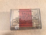 Frankford Arsenal Ball #20 count box'es we have for box'es of CAL.30M2 and one M1 - 1 of 5