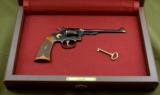 SMITH & WESSON 22/32 HE REVOLVER TIM GEORGE ENGRAVED GOLD INLAID 22 LR...(PRICE REDUCED)