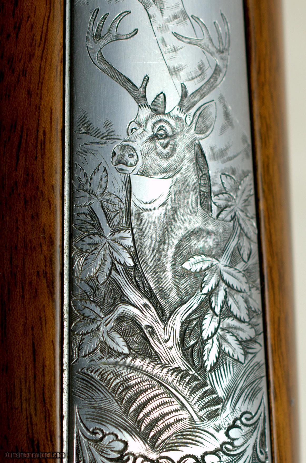 Browning Large Engraved Cleaver with Deer Scene