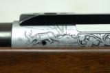 BROWNING OLYMPIAN GRADE BOLT ACTION RIFLE 243 ENGRAVED BY DEBRS & KOWALSKI - 9 of 15
