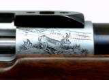 BROWNING OLYMPIAN GRADE BOLT ACTION RIFLE 243 ENGRAVED BY DEBRS & KOWALSKI - 7 of 15