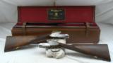 PIOTTI “KING – 1” MATCHED PAIR 12ga SIDELOCK EJECTOR GAME GUNS MADE FOR J. RIGBY & CO 