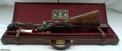PURDEY SELF-OPENING SIDELOCK EJECTOR HEAVY GAME GUN 12ga PHILIPPE GRIFNEE ENGRAVED