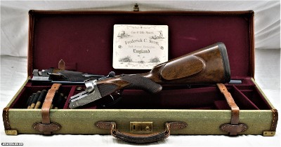 FREDRICK C. SCOTT DOUBLE RIFLE .475 No.2 CAL with CASE & AMMO...(PRICE REDUCED)