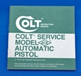 Colt Instruction Manual Colt Service Model ACE part no. 94865 - 1 of 1