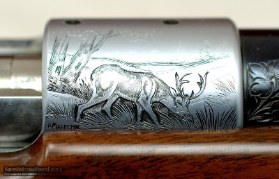 BROWNING OLYMPIAN GRADE TRIPLE SIGNED MASTER ENGRAVED 308 WINCHESTER CALIBER - Image 4 of 14
