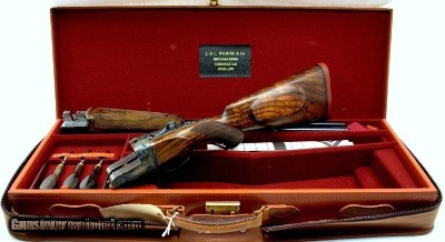 J & L WILKINS .470 NITRO DOUBLE RIFLE w/ AUTOMATIC EJECTORS