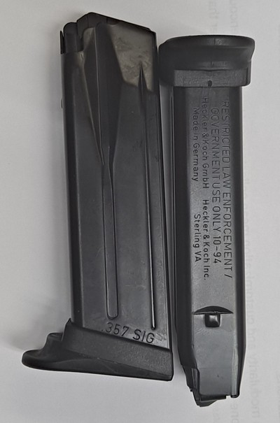 Heckler & Koch USPC/P2000 .357 12 Round Magazine with Extended Floor Plate - Image 3 of 4