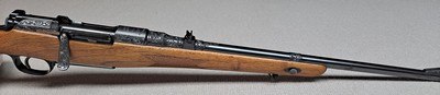 MANNLICHER SCHOENAUER MODEL 1908 BEN SHOSTLE ENGRAVED BOLT ACTION TAKEDOWN RIFLE - Image 6 of 17
