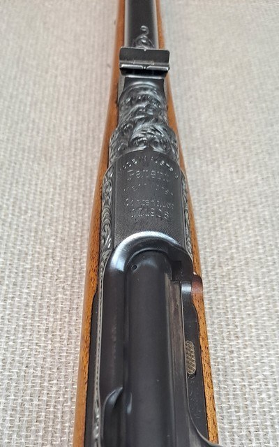 MANNLICHER SCHOENAUER MODEL 1908 BEN SHOSTLE ENGRAVED BOLT ACTION TAKEDOWN RIFLE - Image 12 of 17