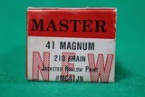 Master Cartridge Ammunition .41 Magnum 210 Grain Jacketed Hollow Point (20 Round Boxes) - 1 of 4