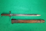 Springfield Armory M1905 WWI 16 Inch Bayonet W/ Leather Scabbard Dated 1918 - 1 of 11