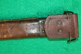 Springfield Armory M1905 WWI 16 Inch Bayonet W/ Leather Scabbard Dated 1918 - 8 of 11