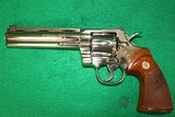 Colt Python Nickel 6" 1980 MFG 357 Magnum W/ Box - 2 of 11