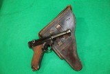 German Luger 9MM WW2 Nazi Pistol With Leather Holster - 9 of 10