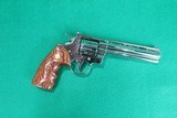 Colt Python Factory Nickel .357 Magnum Mfg: 1980 6" Revolver - 1 of 4